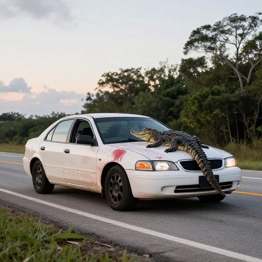 Florida Woman Killed After Alligator Triggers Chain-Reaction Crash on I-95