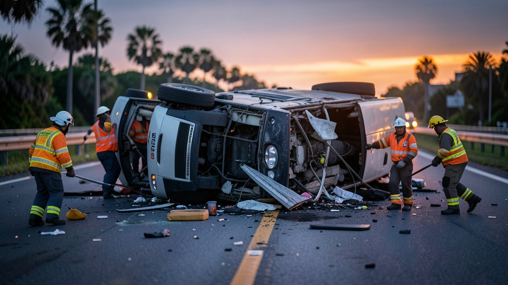 Two Killed Including Student in Florida School Bus Rollover Crash