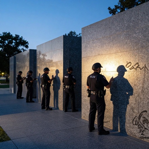 Interior Dept Investigates Vandalism at WWII Memorial Amid Rising National Security Concerns