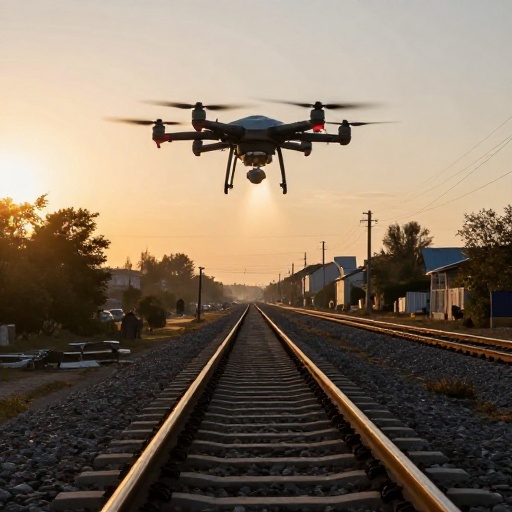 Russian Drone Strikes Ukrainian Rail Line After Western Visit